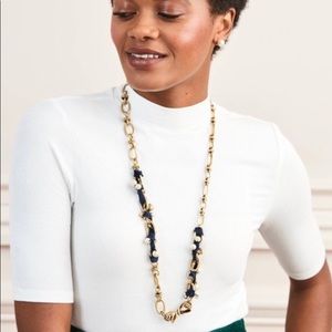 Stella & Dot - French Twist Ribbon Necklace